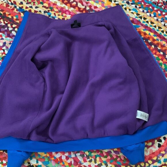 Patagonia Shelled Synchilla Alpine Blue Fleece Lined Zip Up Jacket - L - Picture 6 of 8